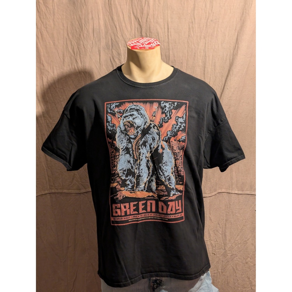 Green Day Concert Tee Mens 2XL Black Excellent 2009 Tour Shirt